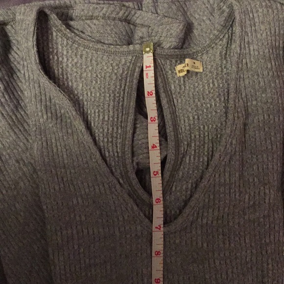 Hollister Grey Long Sleeve Casual Sweater Dress - Picture 8 of 8